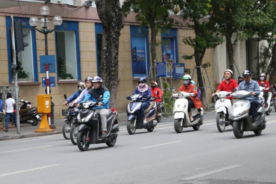 Sử dụng xe máy vào mùa đông 