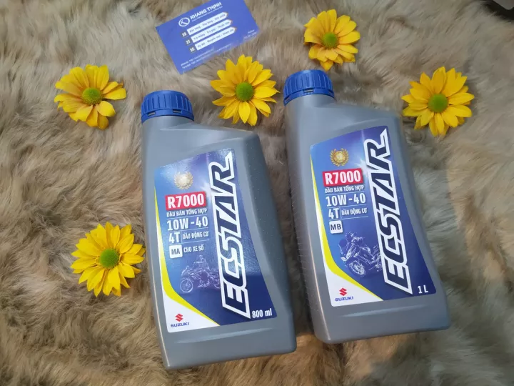 2 mã nhớt xe máy tốt nhất chính hãng Suzuki - Ecstar R7000 10w40