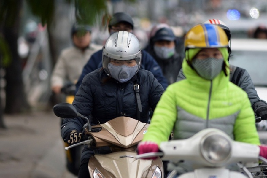 Sử dụng xe máy vào mùa đông 