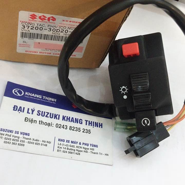 Cùm công tắc phải chính hãng Viva 110cc có núm đề