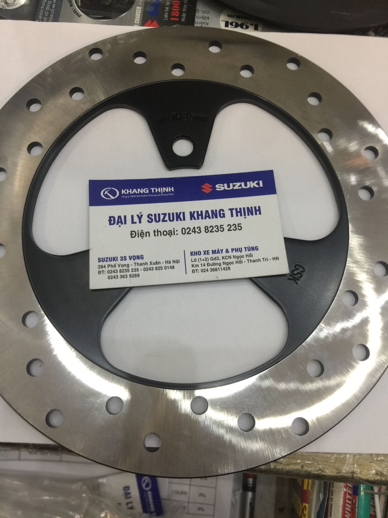 Đĩa phanh sau Chính hãng Xe máy Suzuki Axelo RR 125 - Ảnh 3