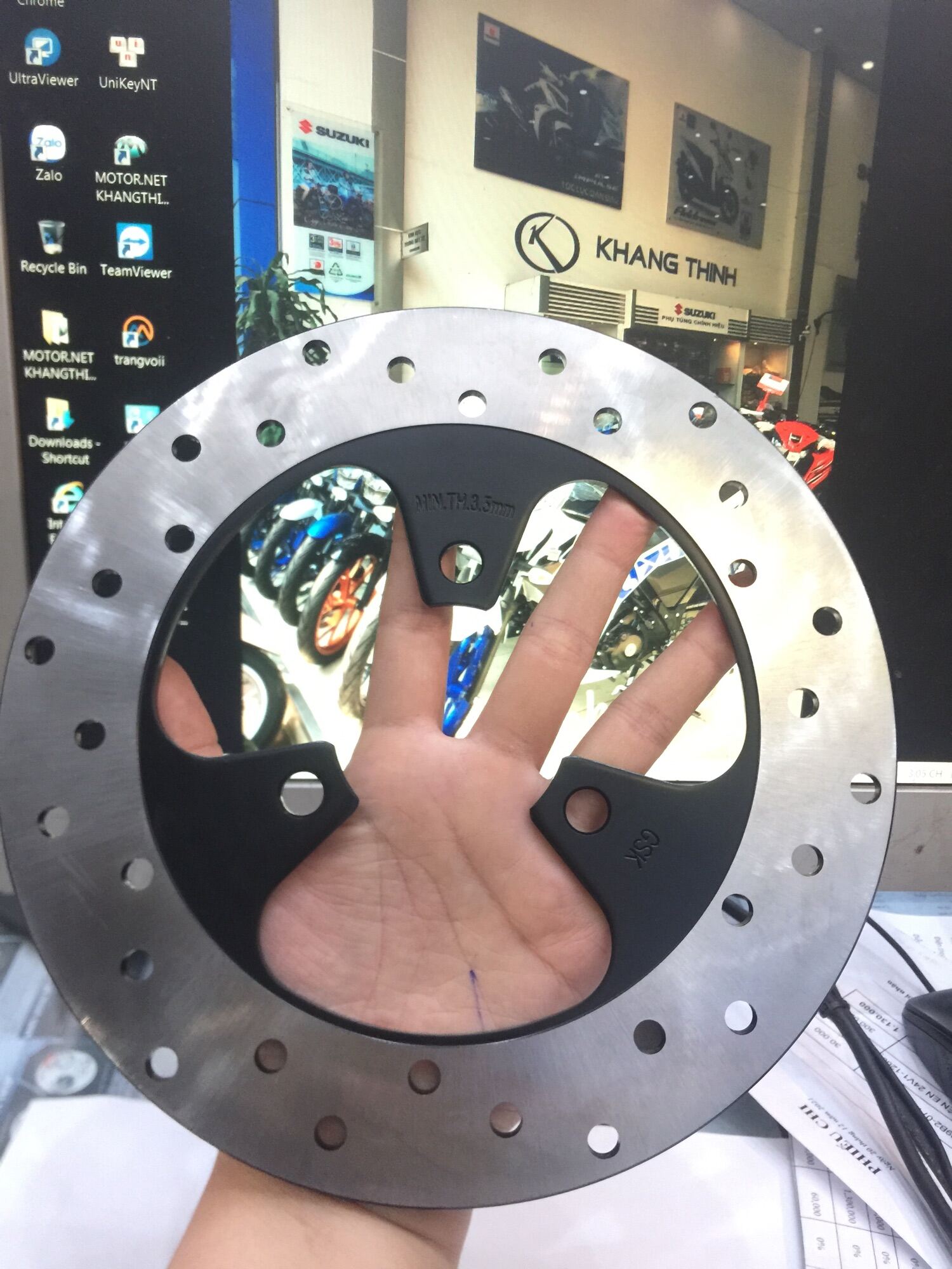 Đĩa phanh sau Chính hãng Xe máy Suzuki Axelo RR 125 - Ảnh 5