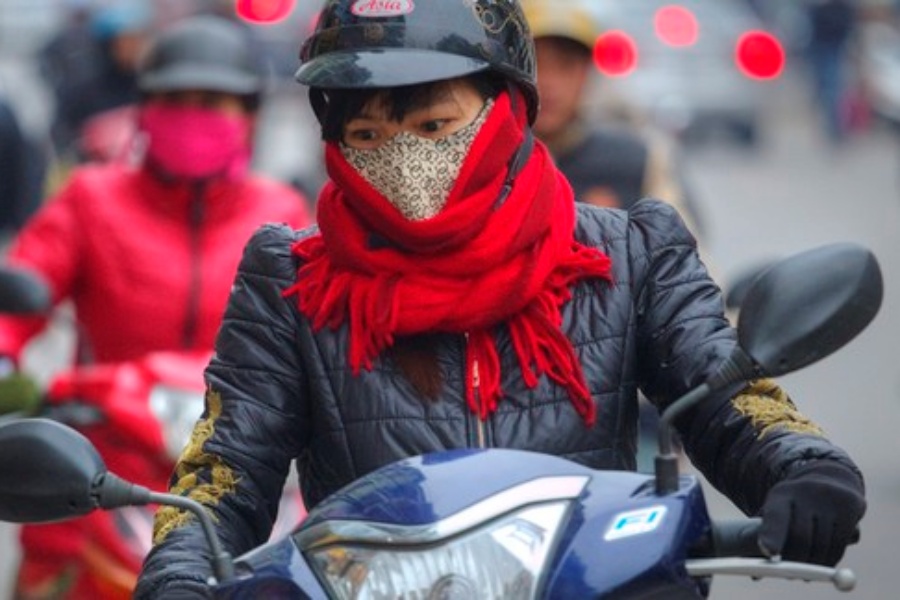 Sử dụng xe máy vào mùa đông 