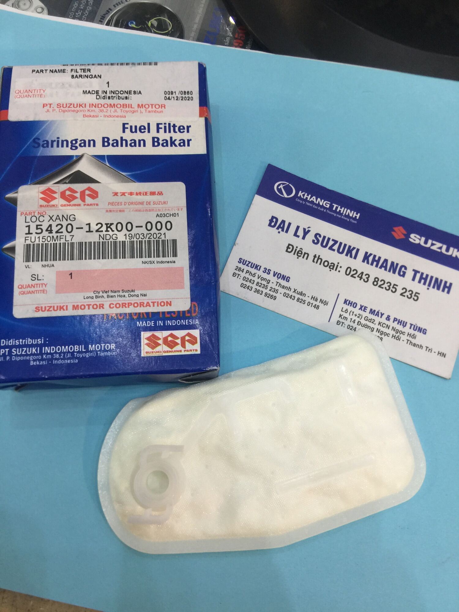 Lọc xăng chính hãng Suzuki Raider FI , Satria - Ảnh 2