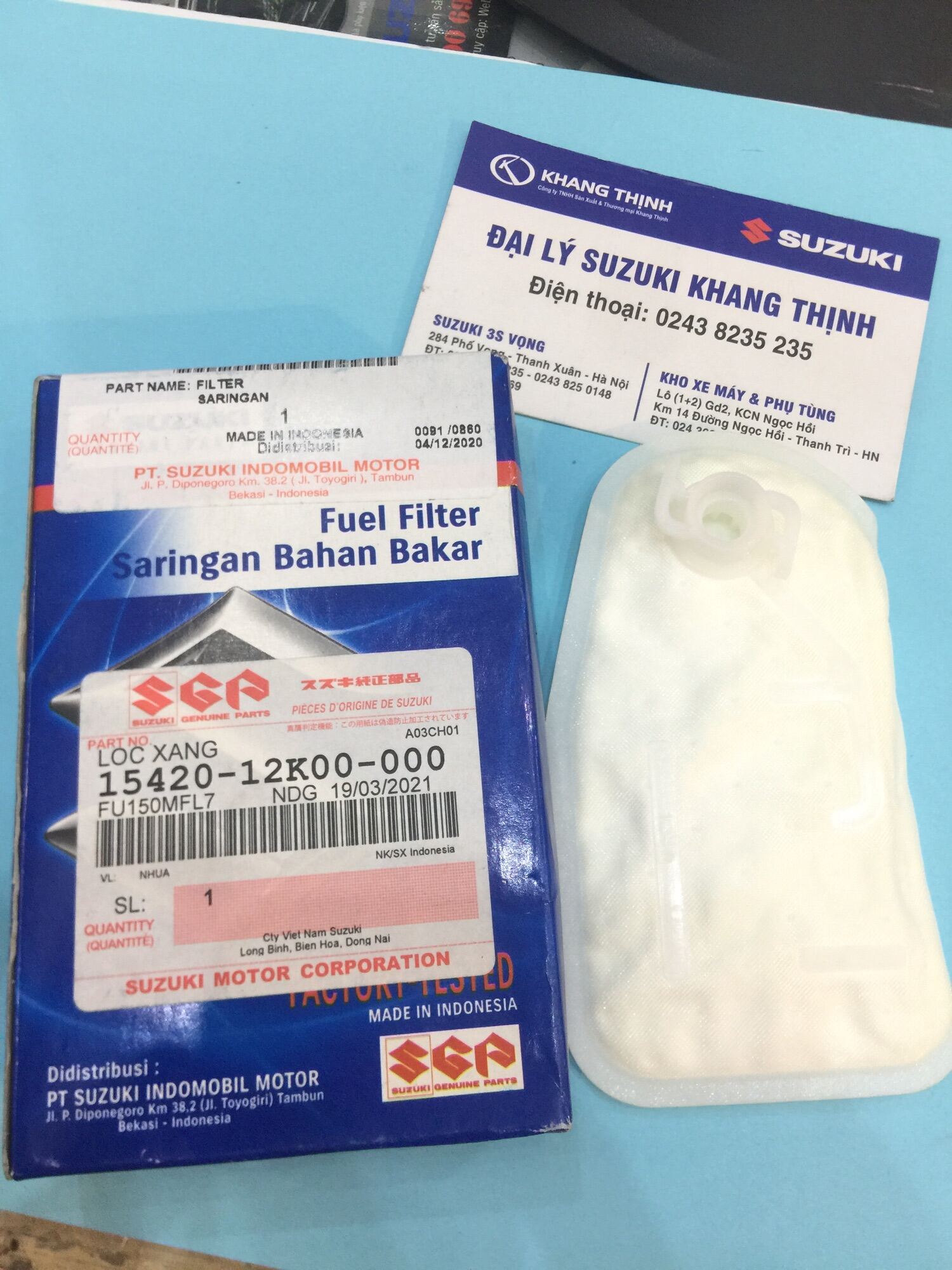 Lọc xăng chính hãng Suzuki Raider FI , Satria - Ảnh 6